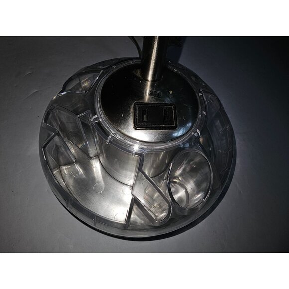 Adjustable Gooseneck Desk Lamp With 110 Outlet with Organizer Transparent Base - Picture 6 of 11